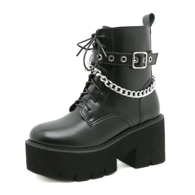 Motorcycle Chain - Botas de motocicleta de luxo mulheres