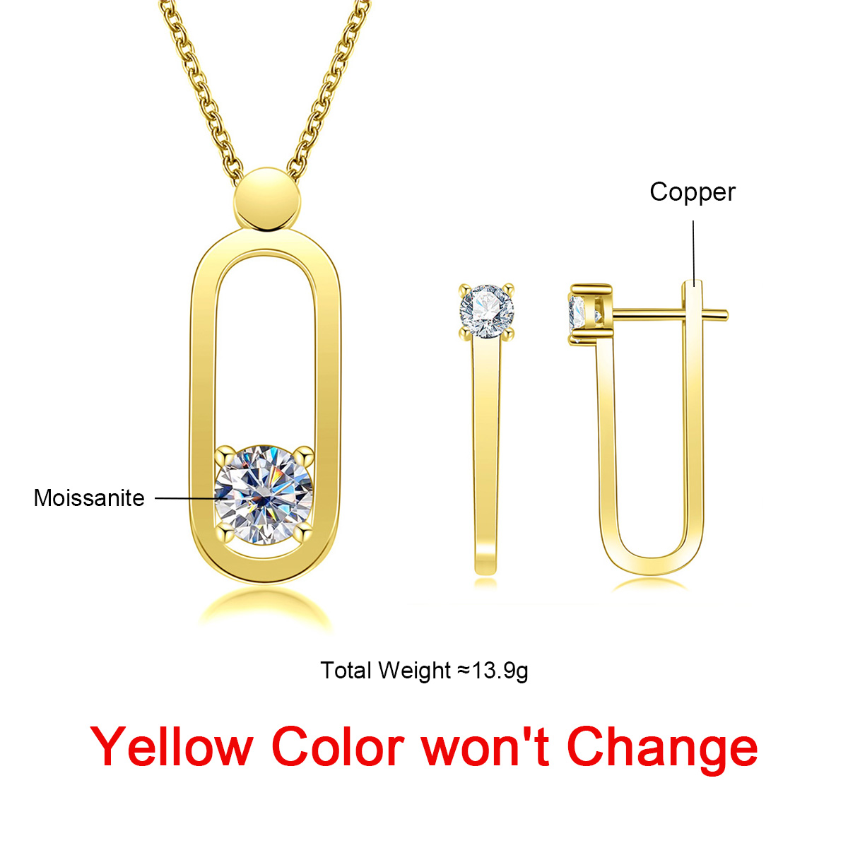 Anujewel 2ct d cor moissanite  - Ansi Chain avaliação e preço