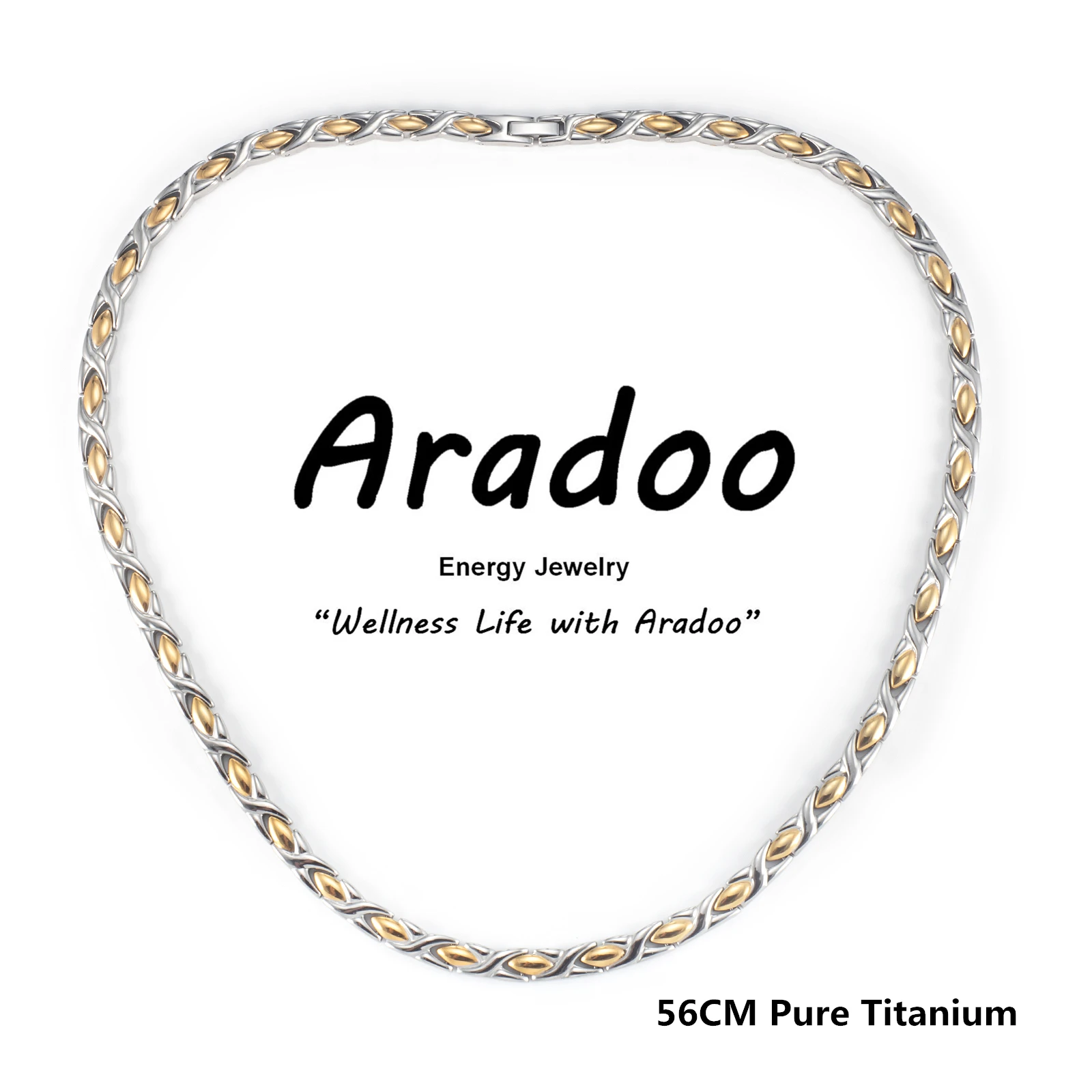 ARADOO Colar de titânio puro C - Ansi Chain avaliação e preço